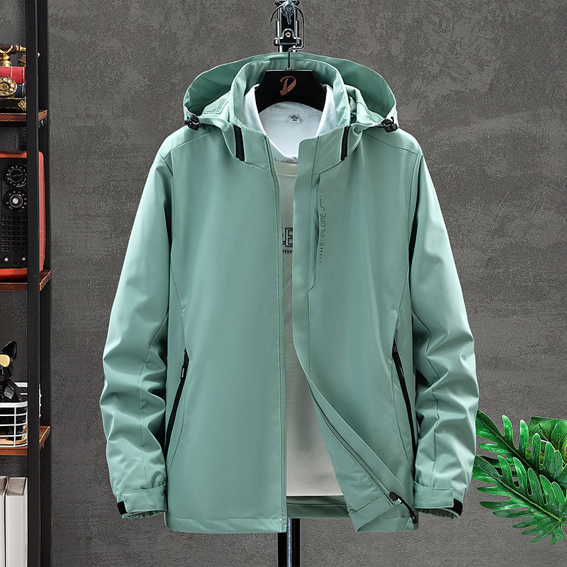 Spliced jacket for men and women, new hooded for autumn and winter, youth outdoor sports and leisure, windproof couple, versatile jacket trend