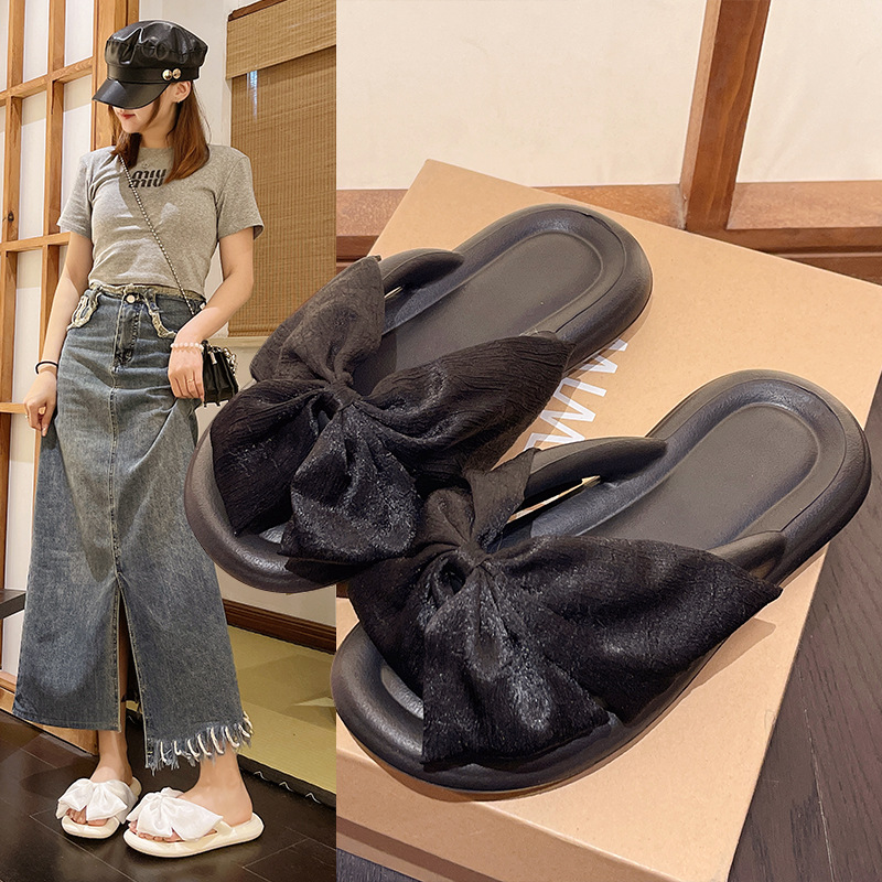 Slip on Shit in stock Dopamine Color EVA Flat Slippers 2CM Non-slip Thickened Casual Slides