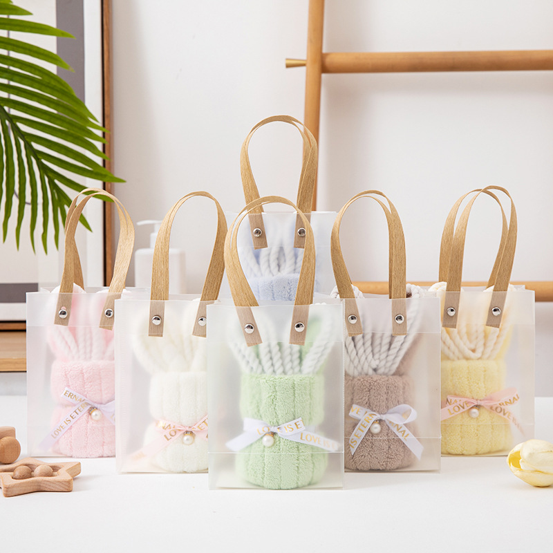 Picture of Hand gift rabbit towel cute shape birthday gift wedding gift kindergarten opening creative small gift