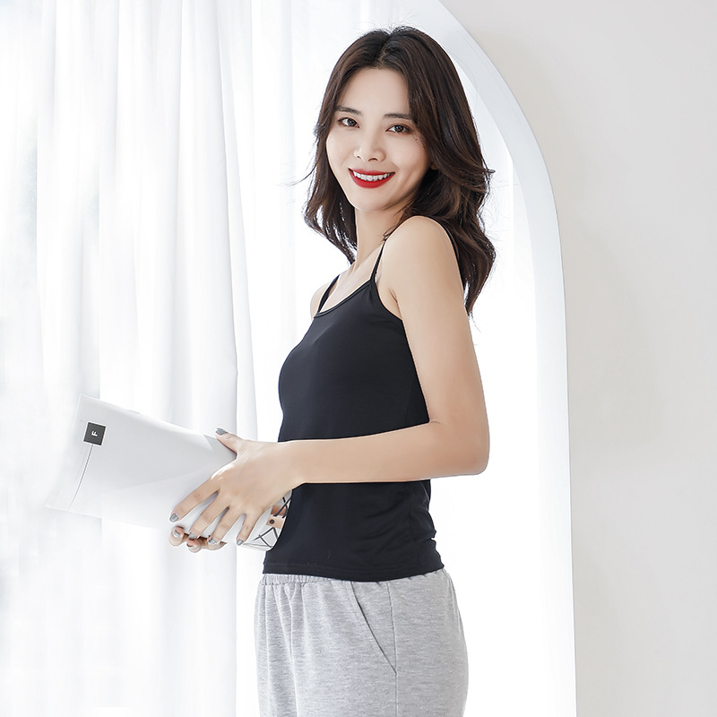 Picture of Modal Seamless Camisole Women's Summer Sleeveless All-match Large Size Slim-fit Student Inner Base Shirt Women's Top Thin