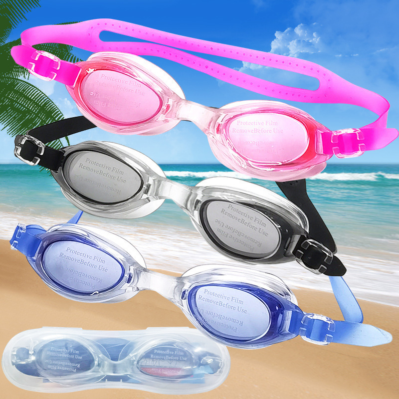 Wholesale High-Definition Swimming Goggles for Men, Swimming Equipment for Adults and Children, Waterproof and Anti-Fog Swimming Goggles, Flat Diving Goggles, Swimming Goggles