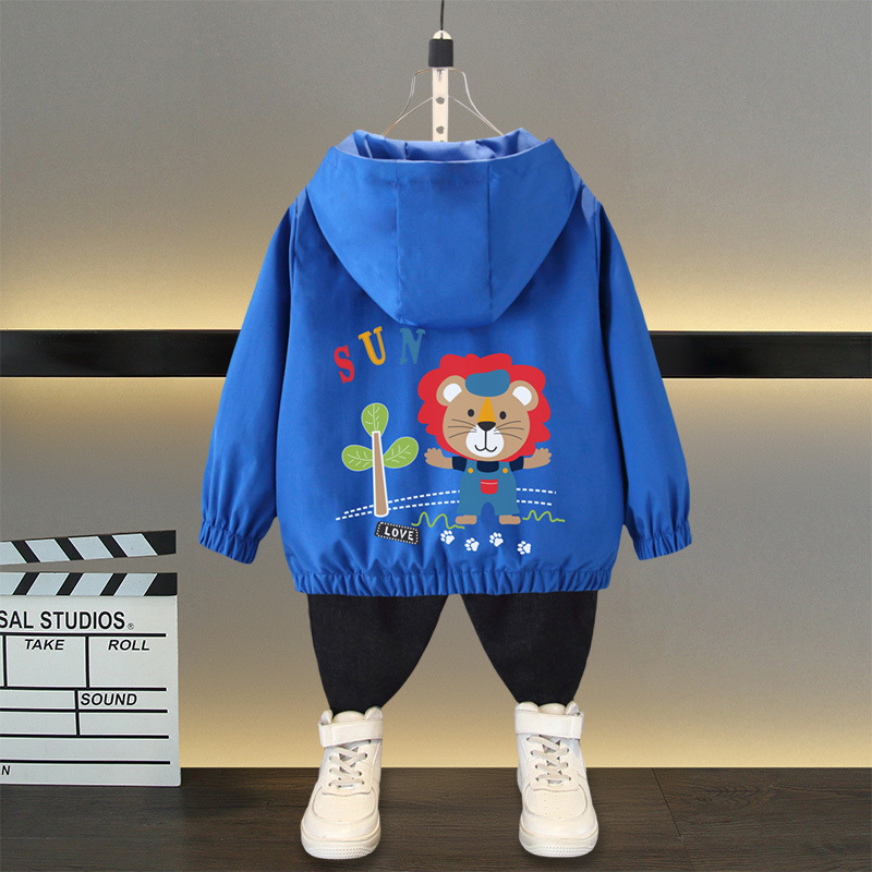 Boys' Coat Spring and Autumn 2025 Children's Wear New Spring Jacket Windbreaker Large Children's Spring Clothes Boys Western Style Charge Clothes