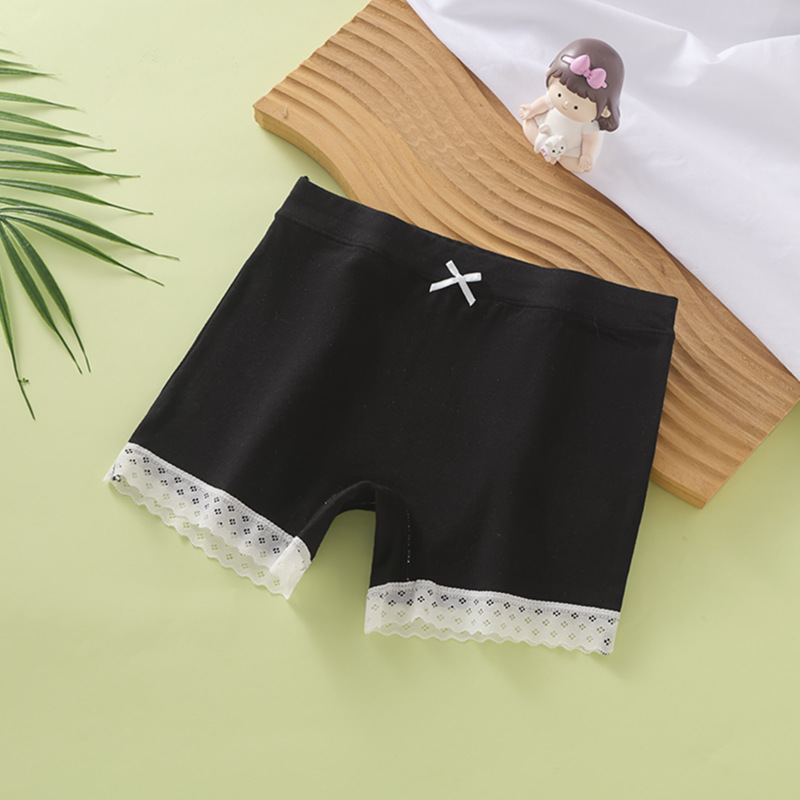 Picture of Girls' Safety Shorts and Underwear Two-In-One Anti-Exposure Children's Leggings Integrated Summer Thin Pure Cotton Crotch