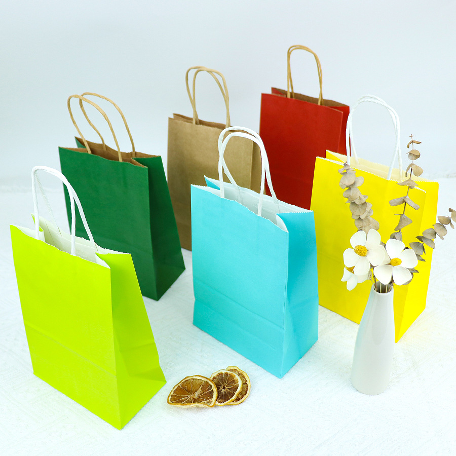 Picture of Takeaway Packaging Bags, Kraft Paper Bags, Handbags, Customizable Clothing Store Bags, Gift Bags, Custom Printing, Custom Logo