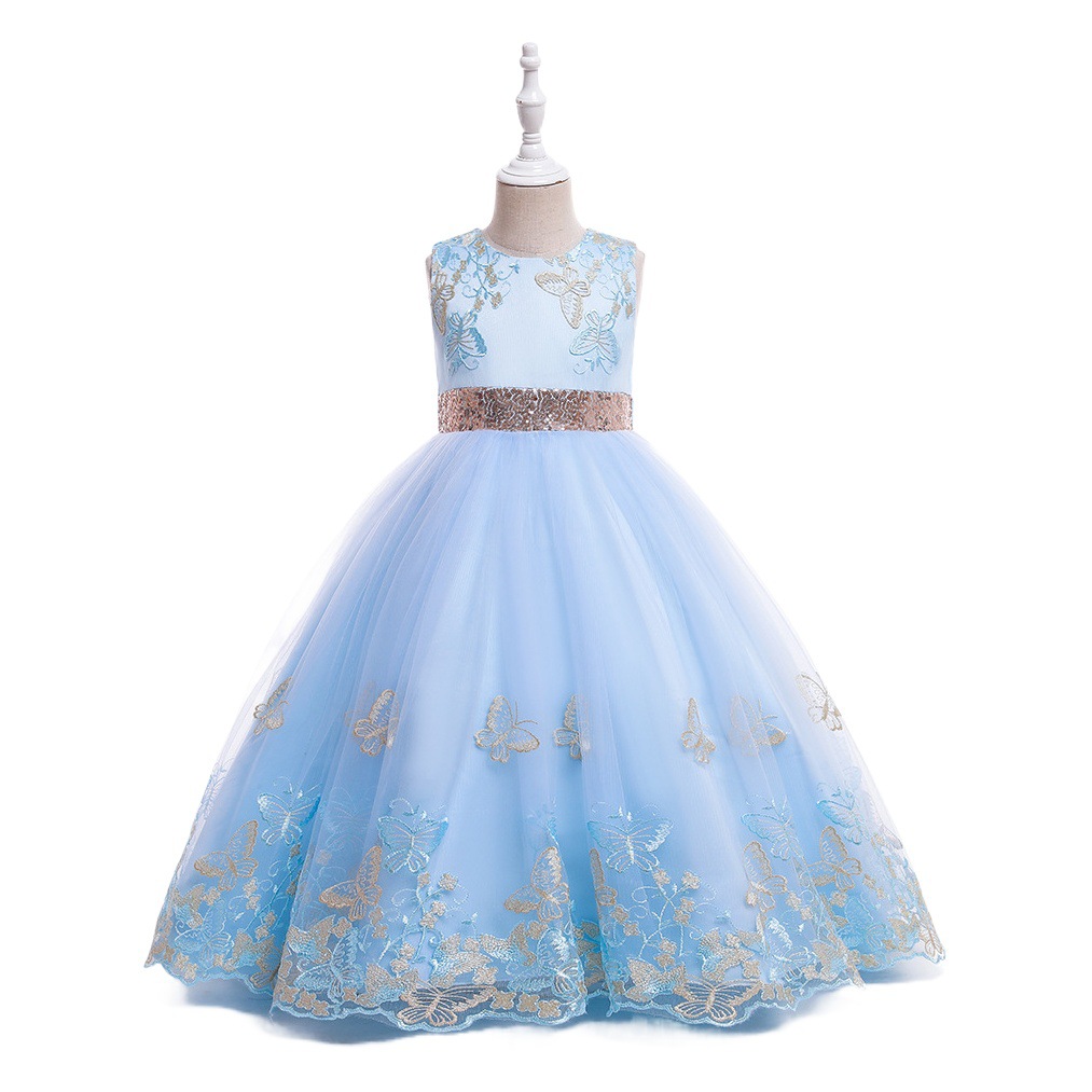 Children's Dress European and American Princess Dress Girl's Clothing Dress Dress Birthday Amazon Model Show Evening Dress