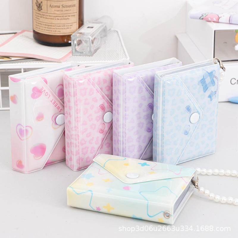 [A small amount of wholesale] envelope handbag photo album three-inch single-compartment polar mini small card storage card album