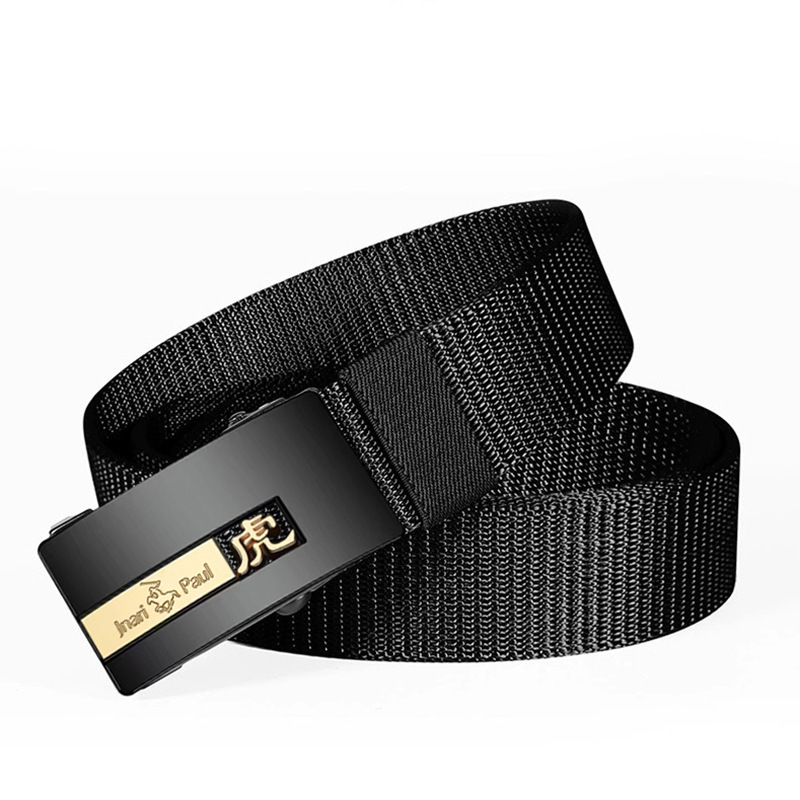 Zodiac belt men's fashion Korean canvas pants belt automatic buckle nylon belt cross-border foreign trade wholesale