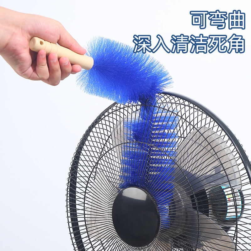 Picture of Household Fan Brush Dust Removal Brush Sewer Brush Screen Window Blind Cleaning Brush Sofa Dust Duster Bendable Brush
