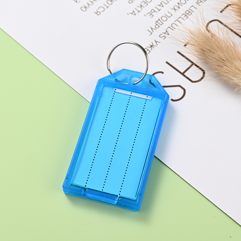 Picture of Plastic Key Plate Rental Color Number Plate Key Artifact Label Management Can Mark Plate Key Chain Key Ring