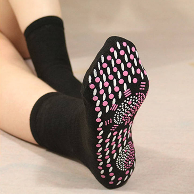 Self-heating socks floor socks Tomalin health care warm socks massage cold-resistant mid-calf sweat-absorbing cotton socks in stock