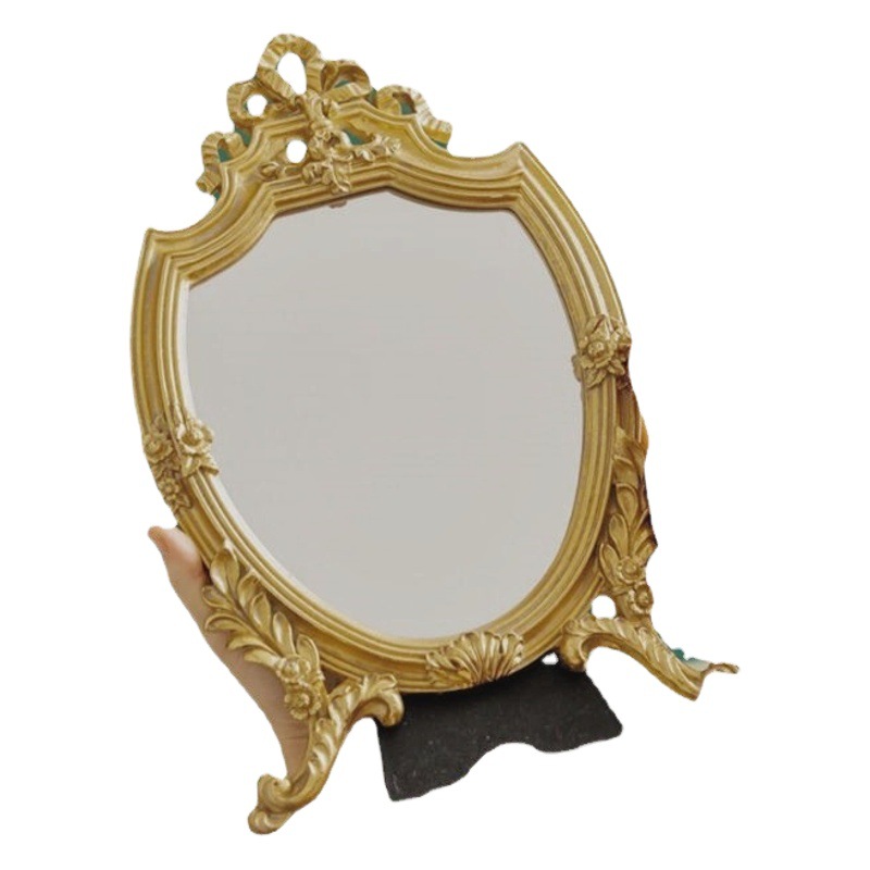 Mirror Living Room Bedroom Handmade Cross-Border Decoration Light Luxury French Table Special Photo Frame Wholesale Simple and High-End