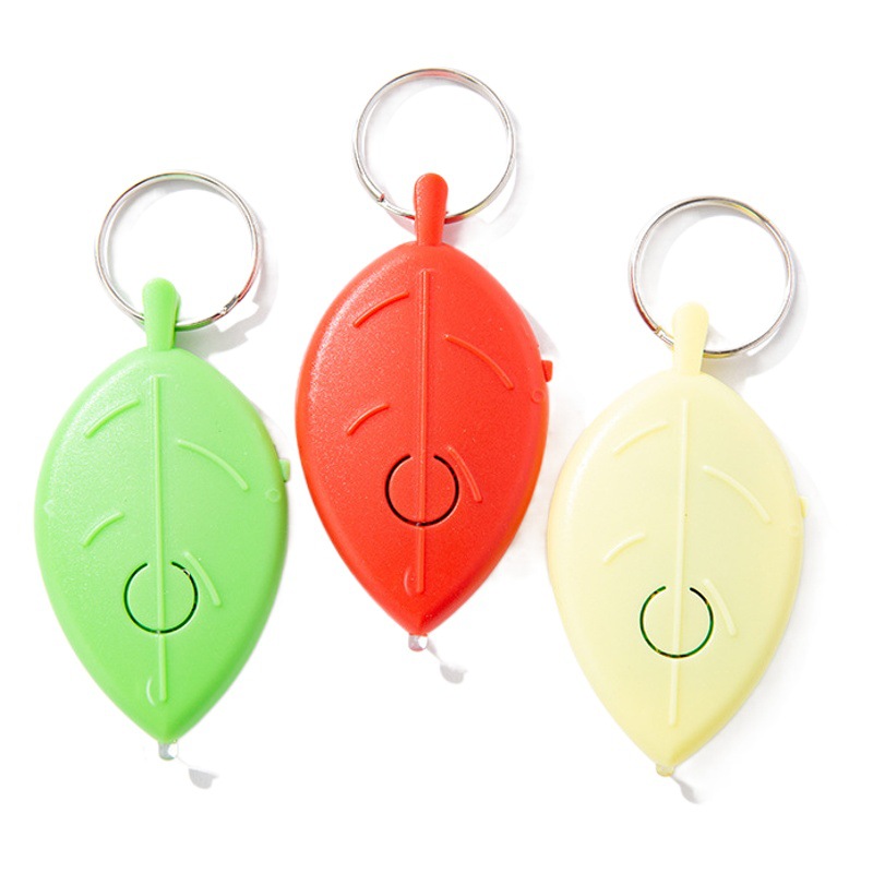 Anti-lost device leaf key chain looking for whistle led voice control gift exquisite portable multi-function