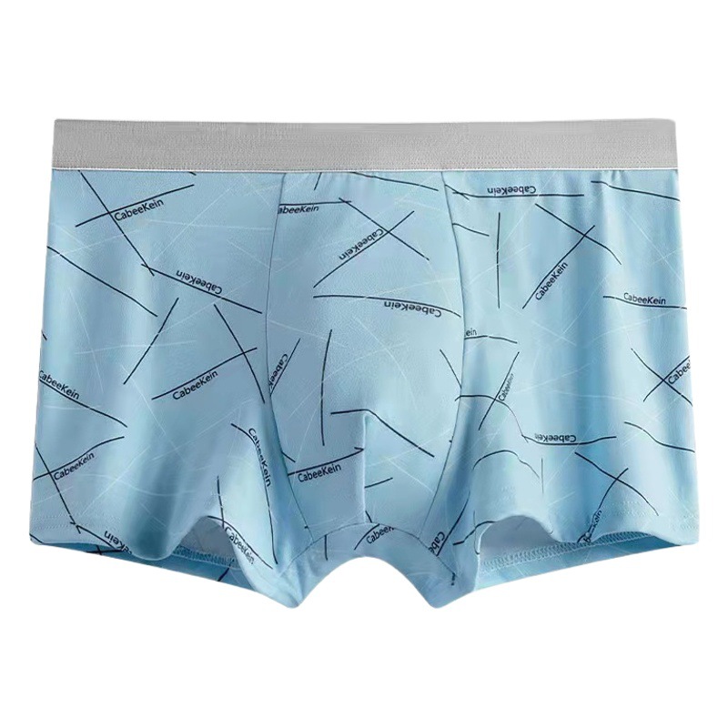 Men's Underwear Men's Boxer Shorts Fashion Print Youth Sports Breathable Boxer Shorts Boys Loose Bottom Pants