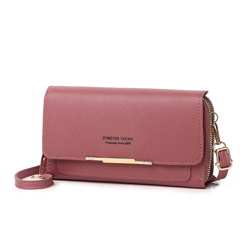 Cross-Border New Mobile Phone Bag Women's Wallet Double-Layer Coin Purse Korean Version Large-Capacity Shoulder Crossbody Bag Women's Clutch Bag