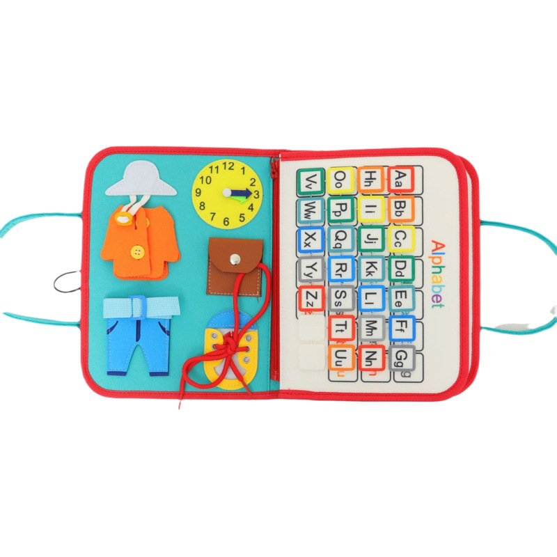 Montjunli educational puzzle toys children's learning Board early education learning board Children's Activity Board felt busy board