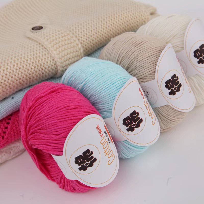Pure cotton wool ball milk thread cotton yarn baby thread doll thread cotton crochet thread children's wool factory wholesale