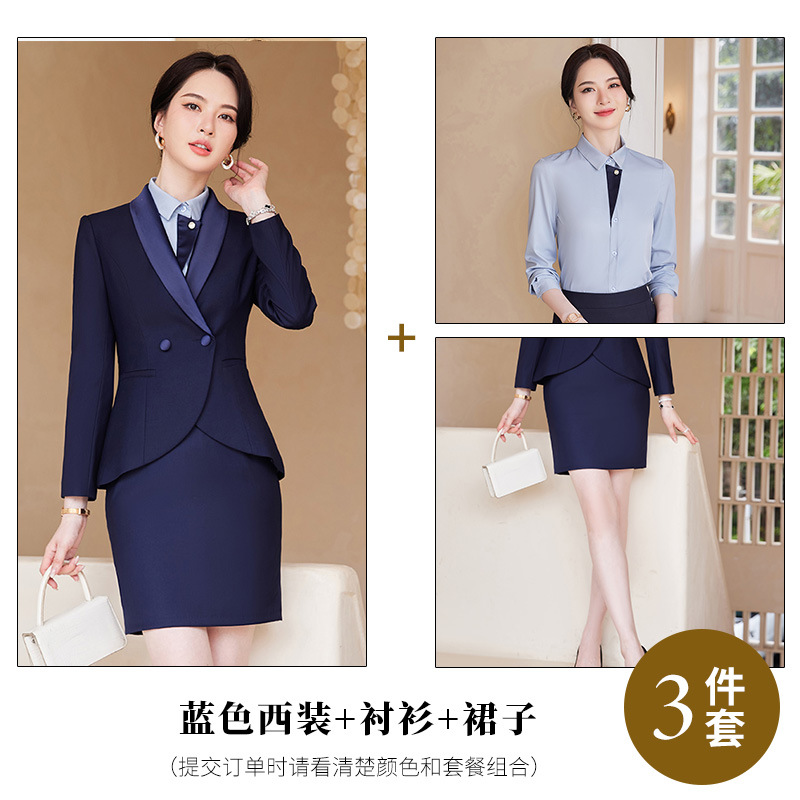 Picture of Temperament Suit Women's Long-sleeved Professional Suit Manager Dress Jewelry Store Work Clothes Teacher Interview Suit Two-piece Suit