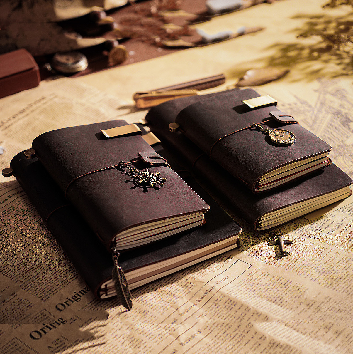 Picture of Travel Notebook Notebook Cowhide Genuine Leather Diary Retro Notepad Creative Record Tn Spot Wholesale