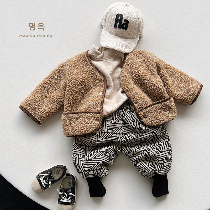 Picture of Children's Fur Coat 2025 Winter Korean Style Plush Coat for Boys and Girls