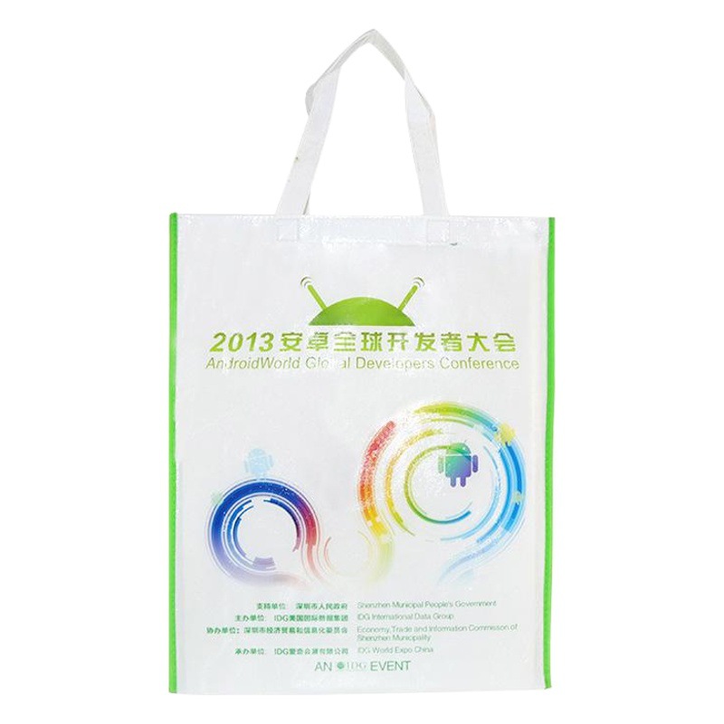 Manufacturer's Ready-Made Thickeneded Environmentally Friendly Non-Woven Handbag with Customized Logo, Simple and High-End Laminated Non-Woven Bag Customization