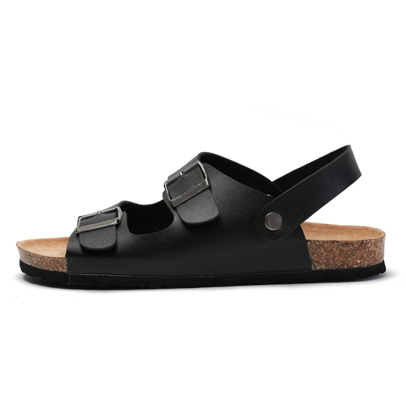 Picture of Foreign Trade Slippers Men's Summer Fashionable Flip-Flops Men's Cork Beach Korean Style Clip Foot Couple's Leather Sandals and Slippers Women's Summer