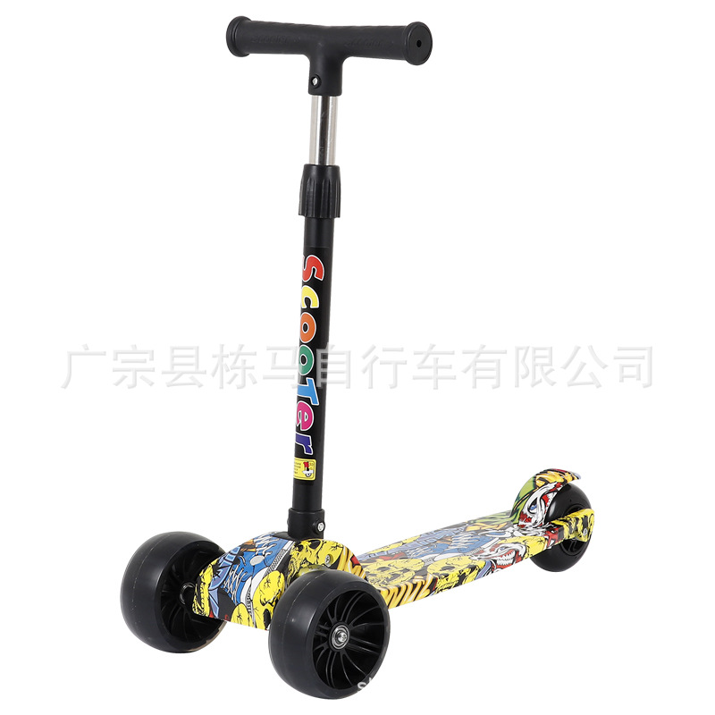 Picture of Scooter for children ages 1-3-6-12, boys, girls, and baby scooters, slides, and slides in one