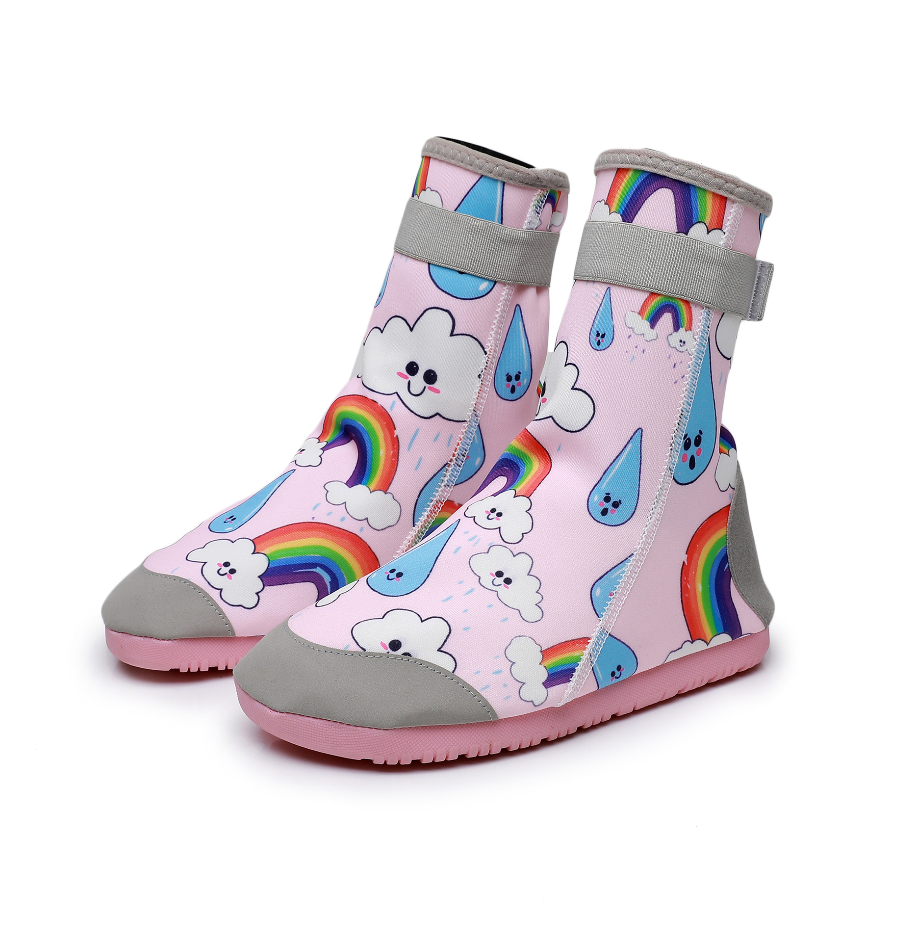 Picture of High-Top Family Kidsren's Adult Outdoor River Tracing Shoes Thickeneded Non-Slip Beach Socks Home Floor Shoes Swimming Shoes