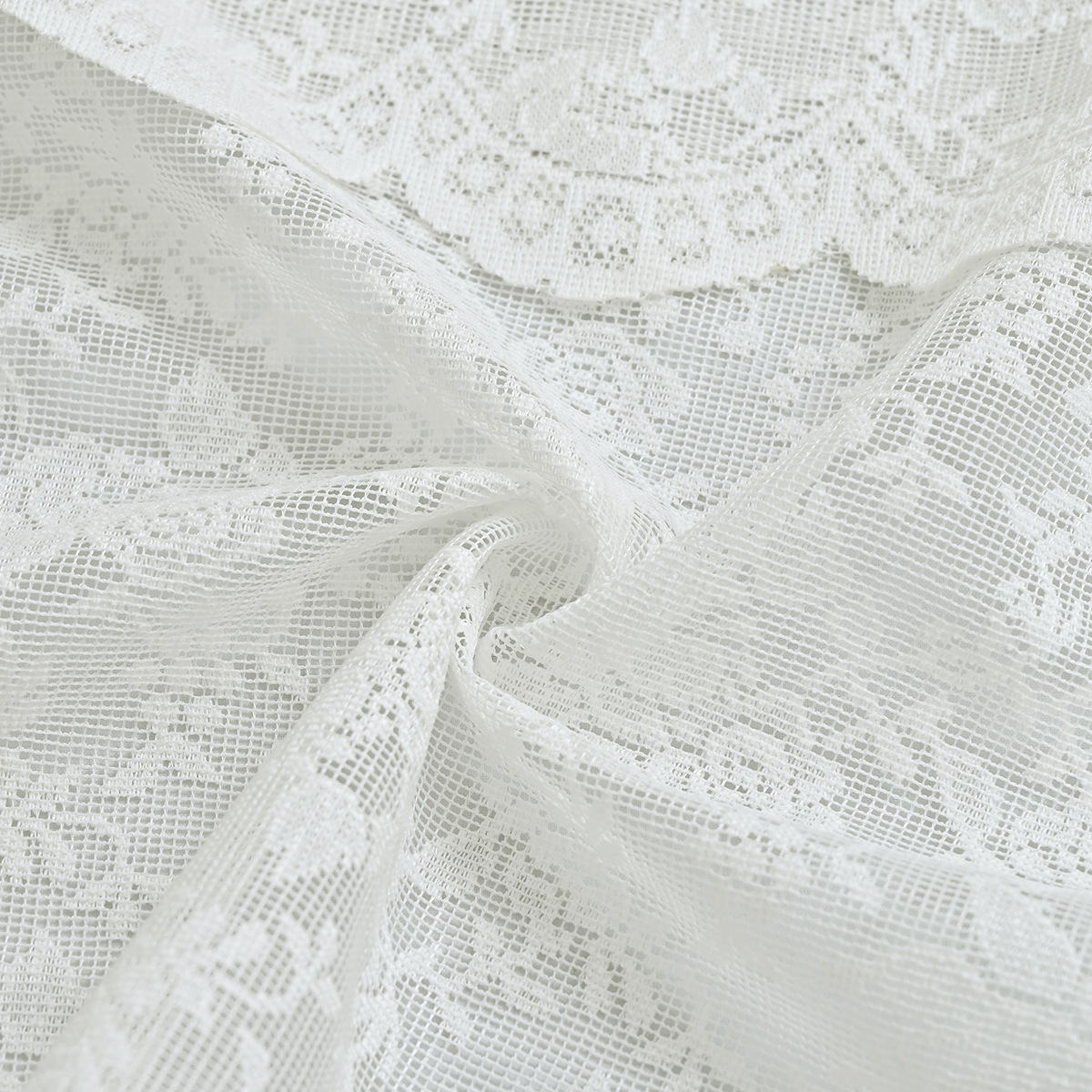 Picture of Cross-border New Floral French German Curtain Lace Curtain Short Curtain Kitchen Bay Window Curtain Partition Curtain Window Screen SHEIN