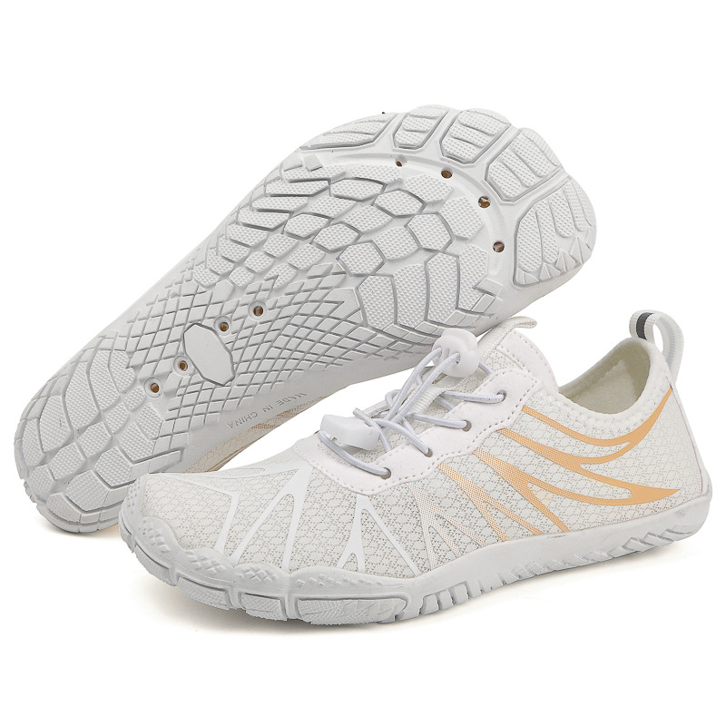 2024 Cross-border New Tracing Shoes Couple Outdoor Swimming Wading Shoes Breathable Beach Shoes Hiking Climbing Five Finger Shoes