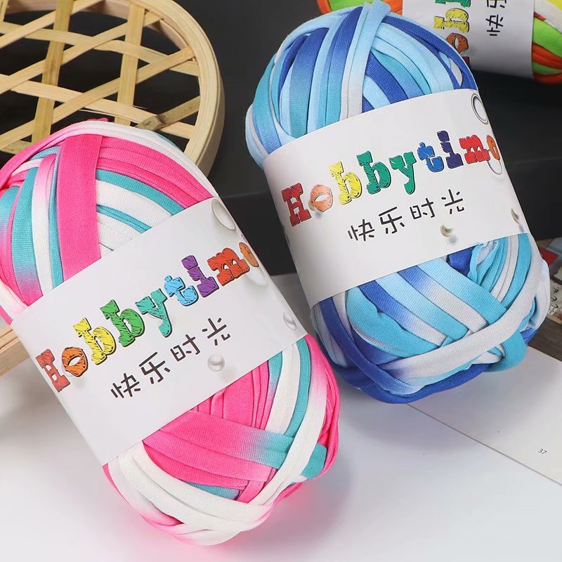 Picture of Happy Time High Elasticity Cloth Line 100g Color Material Bag Home Carpet Floor Mat Hook Shoe Hand-Knitted Thread