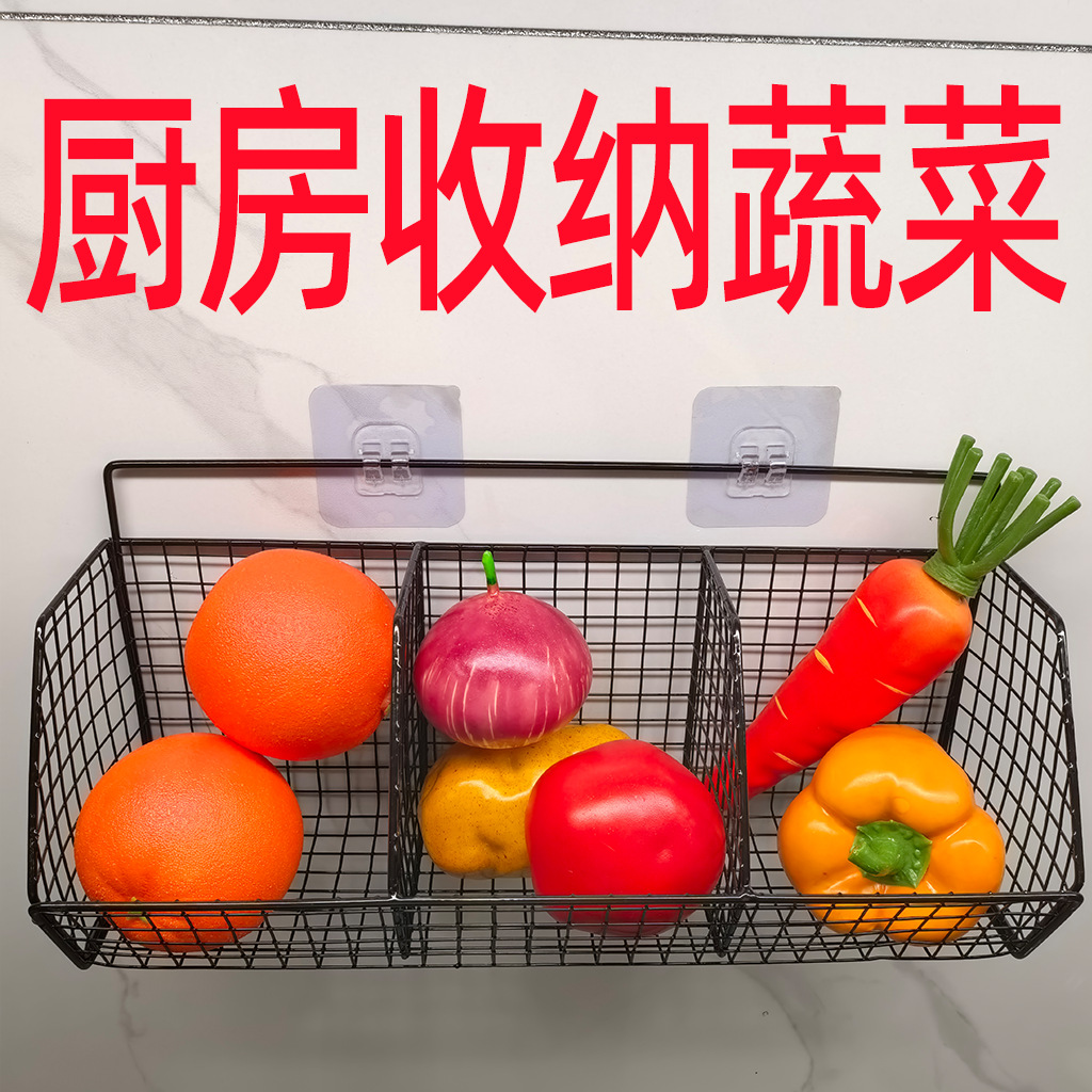 Kitchen Garlic and Ginger Storage Box, Onion, Ginger, and Garlic Storage Rack, Wall-Mounted Shelf, Seasoning Garlic and Ginger Storage for Desktop