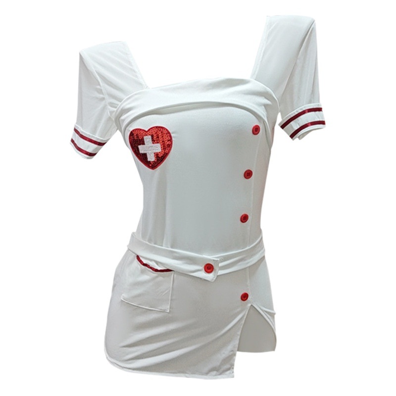 Lin linting sexy lingerie female sexy nurse temptation pajamas uniform bed hot flirting passion suit 2730