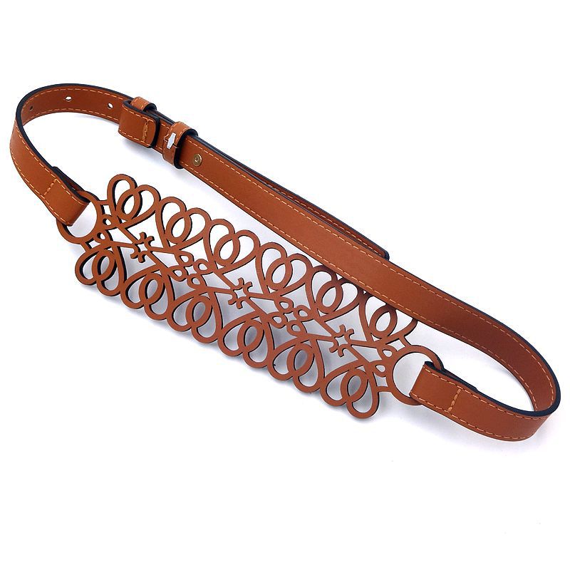 New Women's Hollow Belt Wide Waist Seal with Dress Elegant Slim Fit Black Adjustable Fashion Youth Belt
