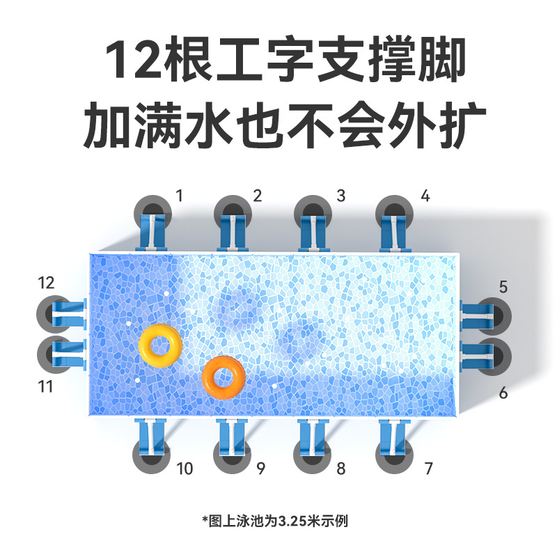Picture of New Outdoor Inflatable Swimming Pool Folding Swimming Pool Courtyard Children's Paddling Pool Ball Pool Free Installation Swimming Pool