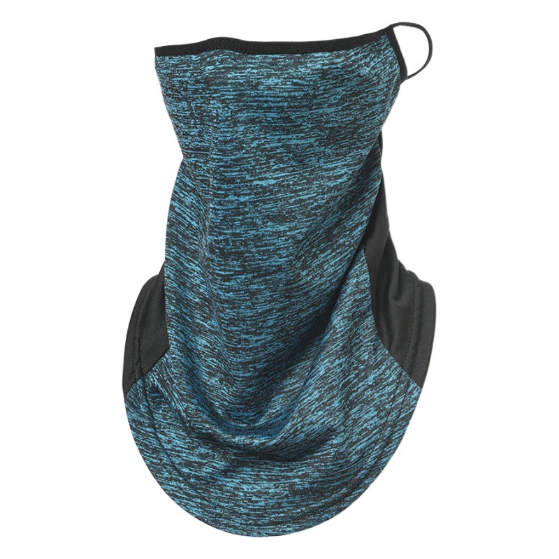 Summer Sunscreen Ice Silk Mask Neck Protection Sunshade Color-matching Fashion Dust-proof Outdoor Riding Windproof Ear Hanging Mask Scarf