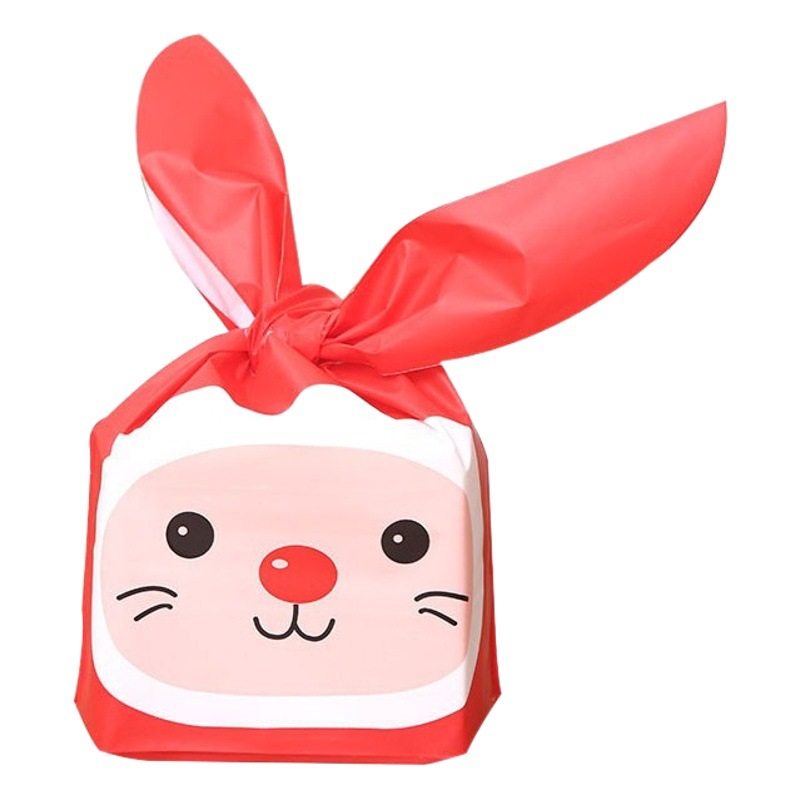 24*37 extra large rabbit ears candy bag cookie biscuit bag candy bag bread bag baking package 50 pieces Price