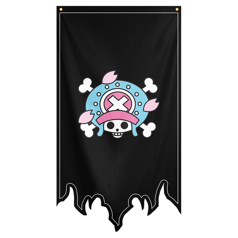 Picture of One Piece Legion Flag Pirate Flag Flag Cartoon Animation COSPLAY Decorative Flag Factory Outlet
