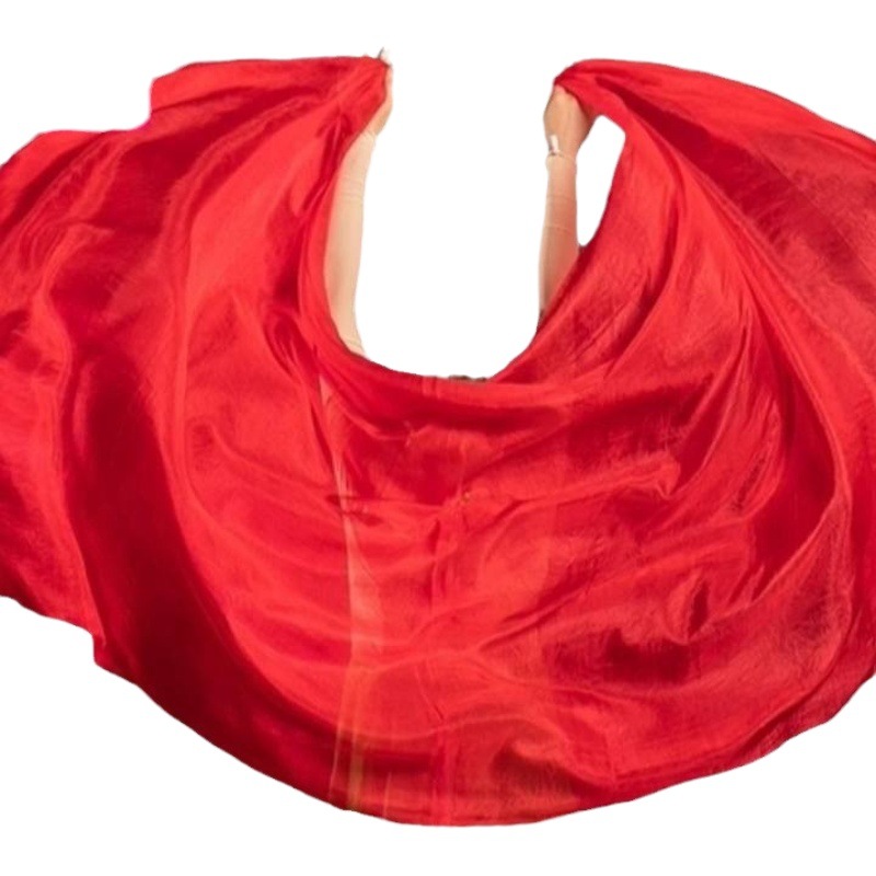 Belly dance gauze imitation silk dance hand gauze colorful gradient color children's dance gauze belly dance scarf