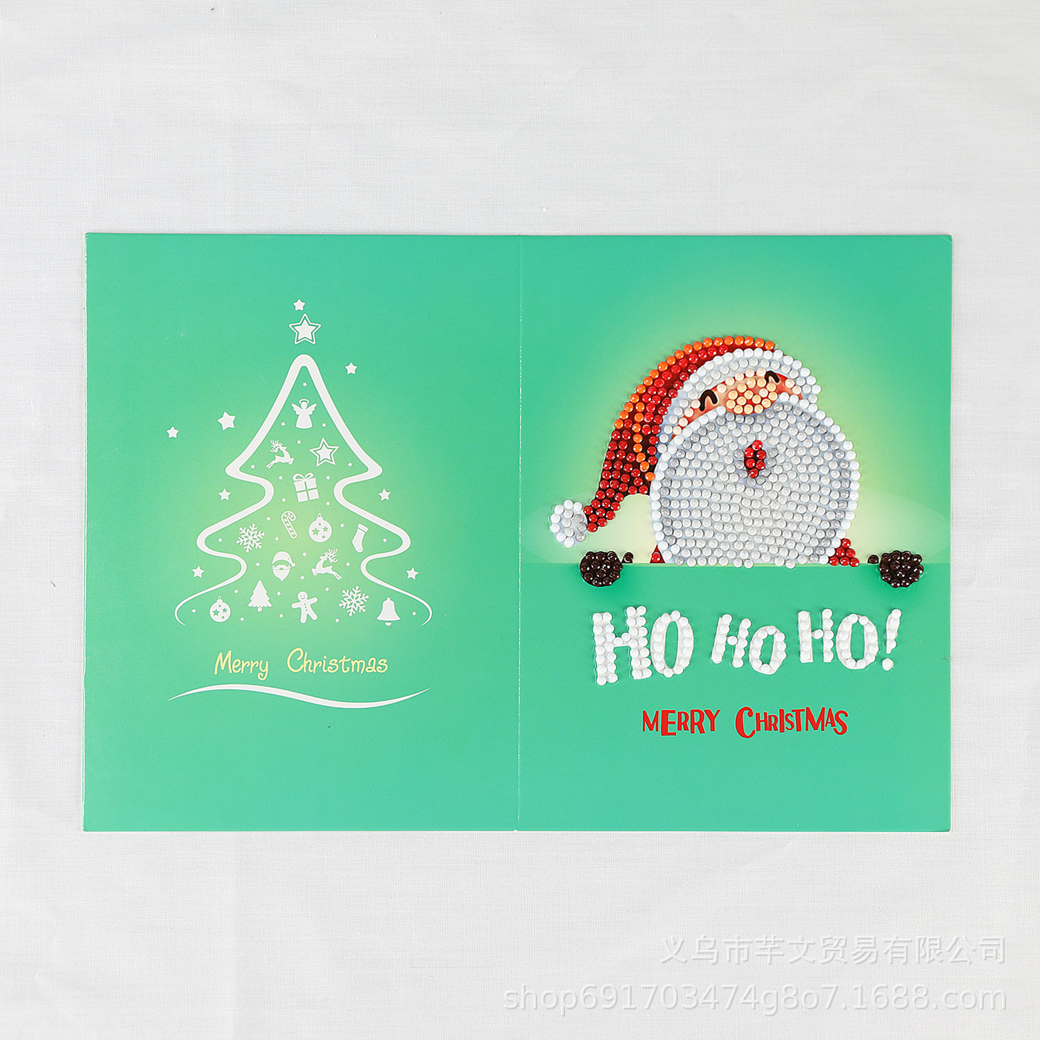 Picture of Cross-border Christmas DIY greeting card diamond painting 5D creative Diamond painting foreign trade holiday blessing piece one-piece delivery