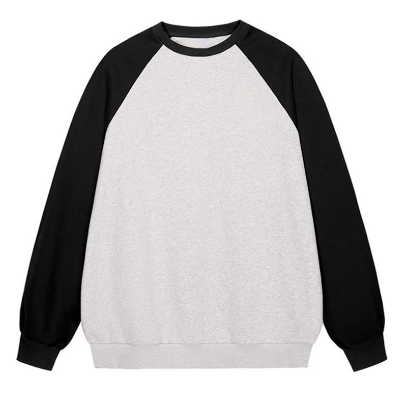 Picture of Full matte imitation cotton cotton raglan sleeve sweatshirt women's custom pattern logo cultural shirt glossy plate foreign trade wholesale customization