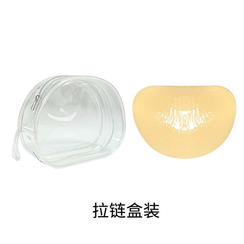 Picture of Triangle Silicone Chest Patch Women's Push-up Self-adhesive Chest Pad Invisible Thickened Sponge Pad Swimwear Bikini Underwear Insert