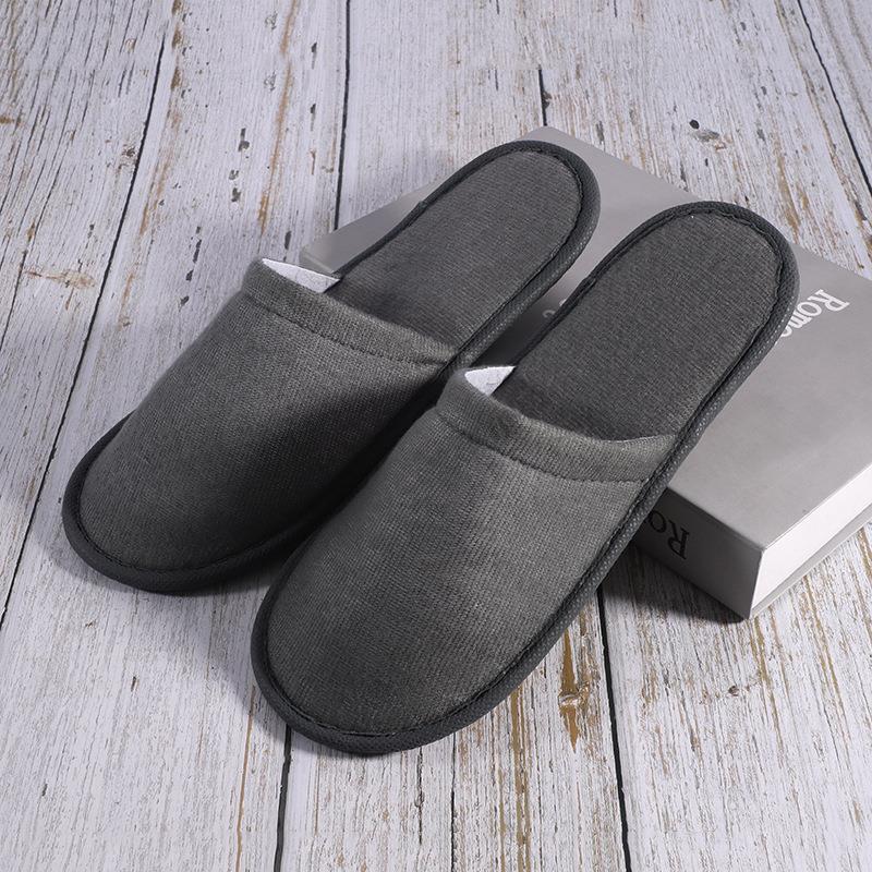 Picture of Hotel Slippers, Guesthouse and B&B Disposable Cotton Slippers, Winter Travel Home Hospitality, Thickeneded Non-Slip Logo Wholesale