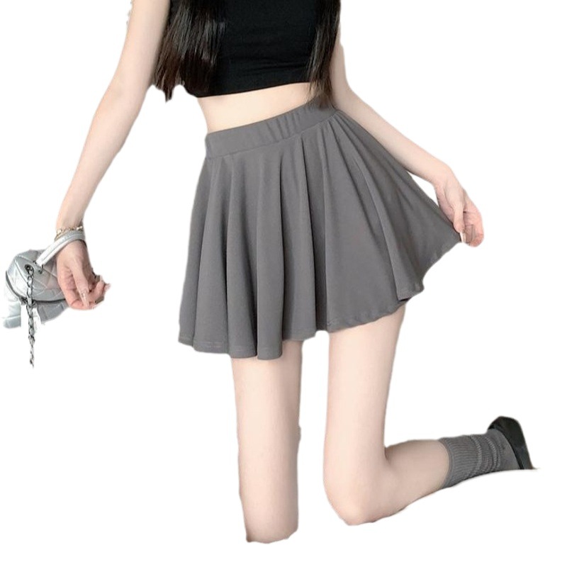 Summer New High Waist Pleated Slimming Skirt Elegant Skirt Women's Tutu Skirt Ballet Style Umbrella Skirt A- Line Skirt