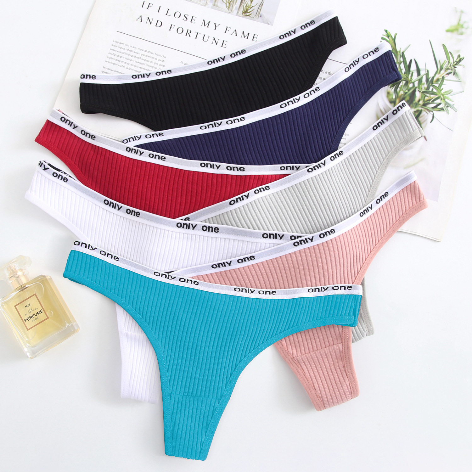 Women's underwear women's cotton sexy hot temptation sexy low waist girl threaded thong long-term supply