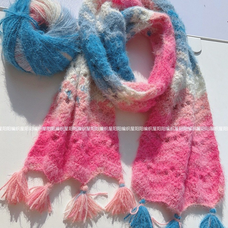 Picture of Ten moments of snow treasure DIY hand-woven The Wizard of Oz scarf material bag crochet skin-friendly shawl girlfriend gift