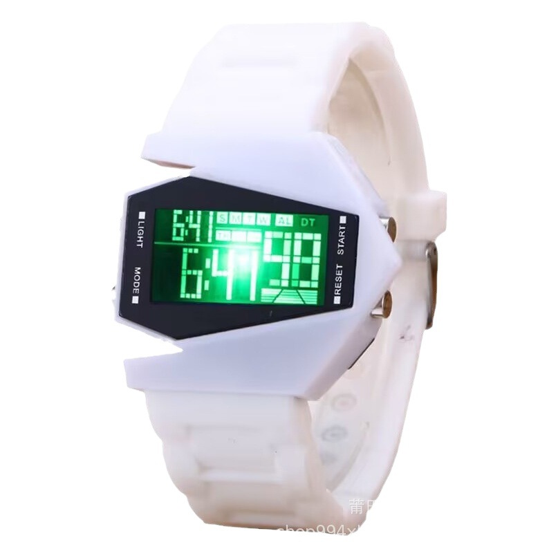 Student multi-functional popular aircraft Watch Middle School student cool colorful light watch boys and girls children watch electronic watch