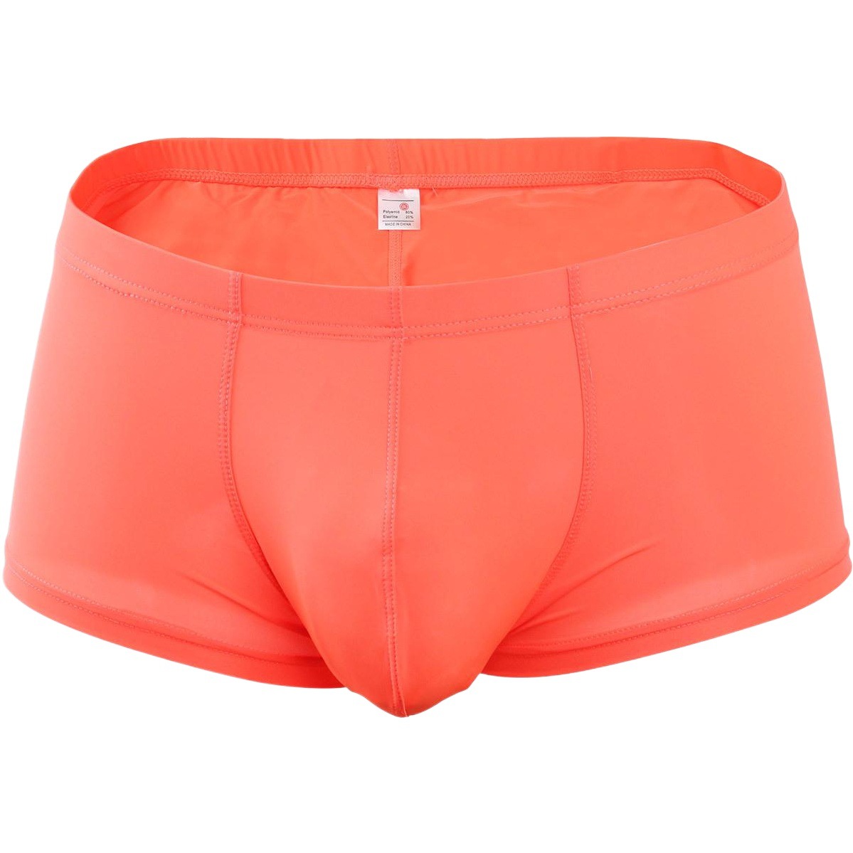 Foreign trade standard men's boxers U convex Thin Ice Silk close-fitting low waist solid color large size breathable boxers wholesale