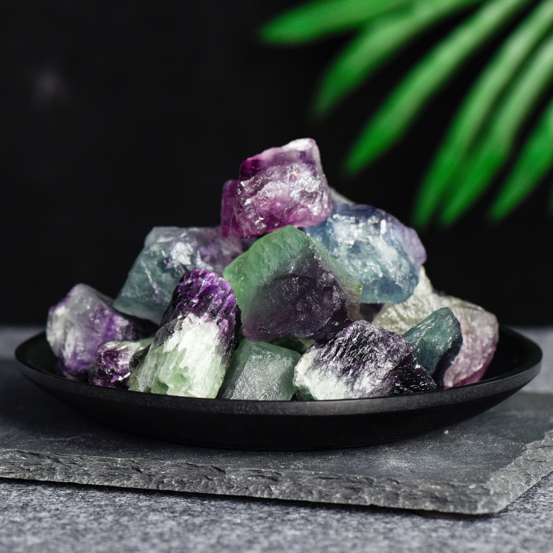 Picture of Spot wholesale Crystal raw stone aromatherapy stone scented stone natural powder Crystal Green fluorite amethyst Citrine Crystal Stone