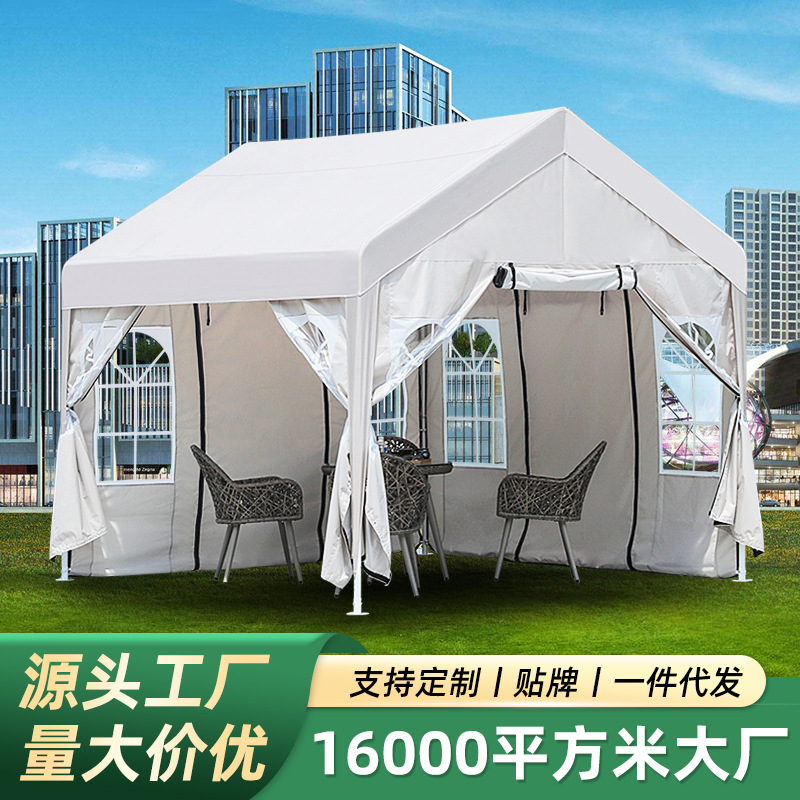 Outdoor tent net red market winter camping warm custom night market stall dedicated four-legged advertising thick canopy