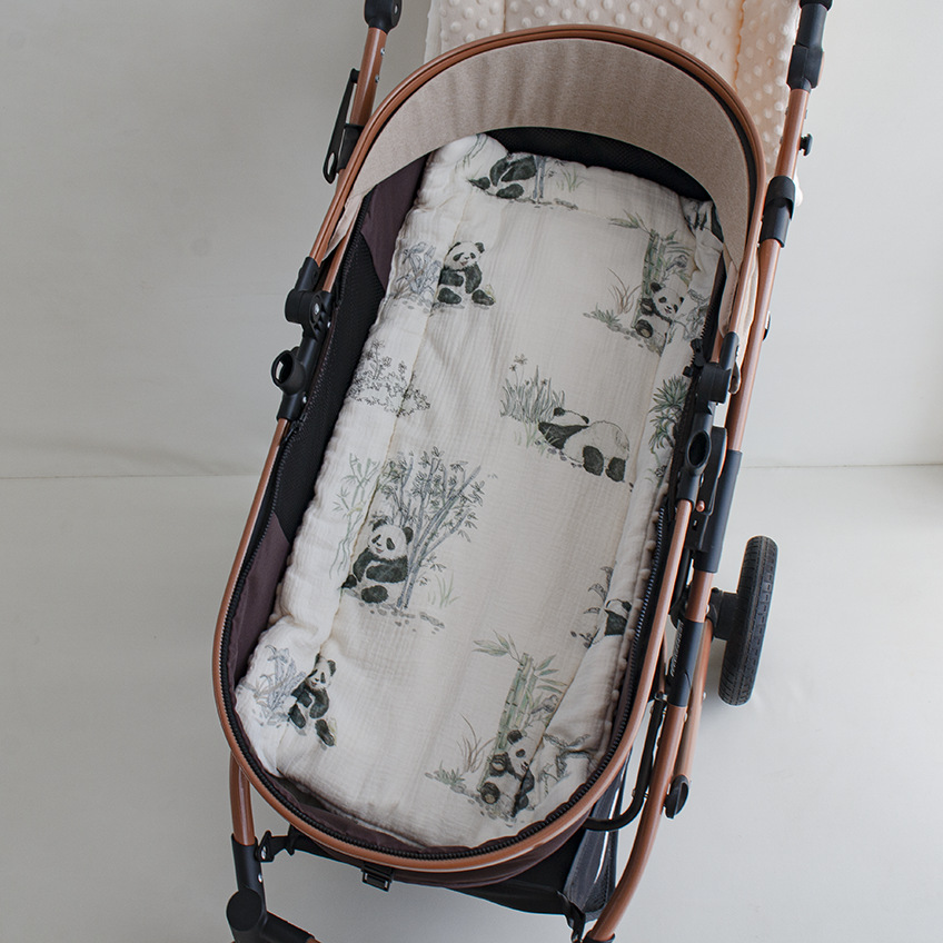 Picture of Autumn and Winter Crib Pea Velvet Comfortable Gauze Mattress Baby Mattress Children's Cotton Cushion Bed